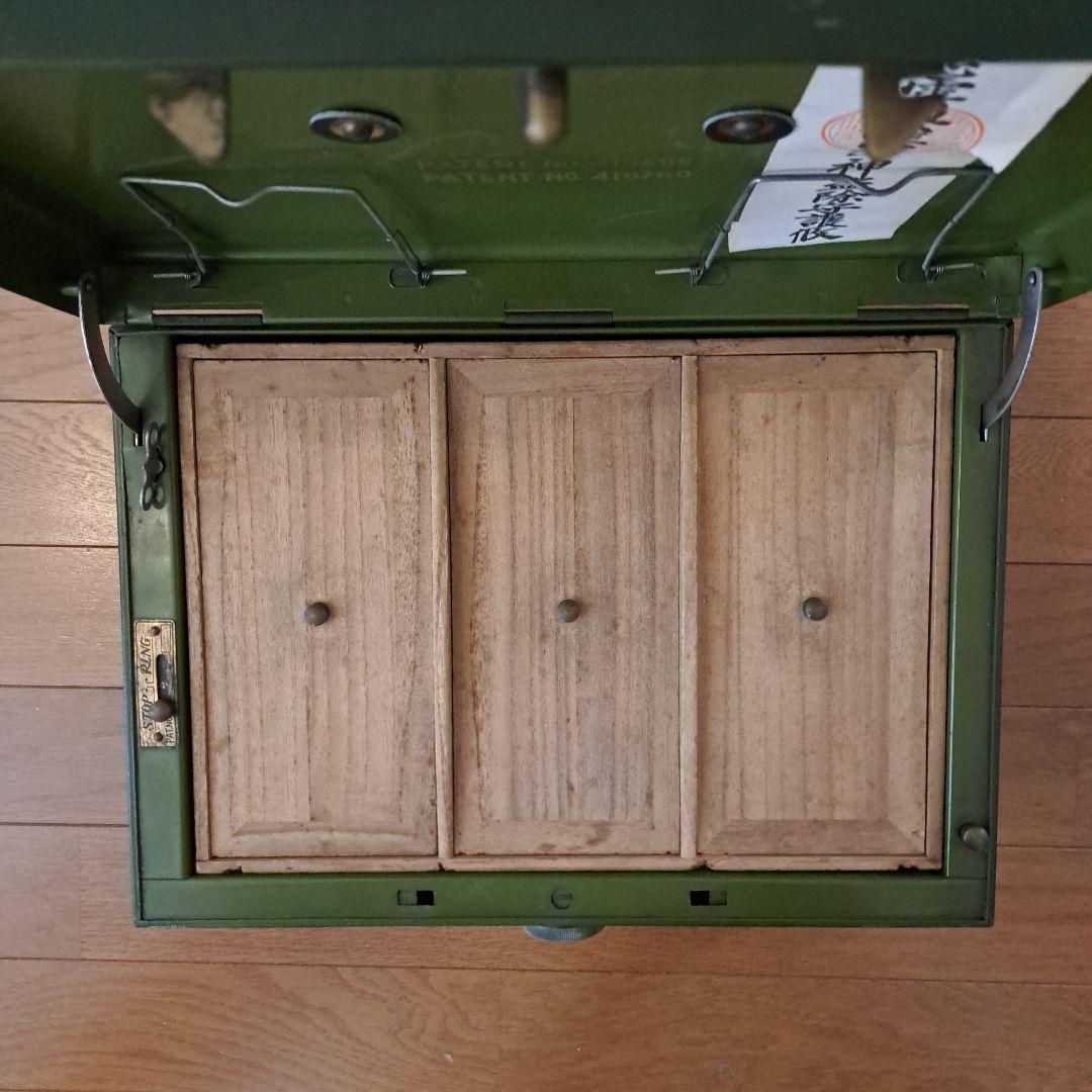 レトロ・アンティーク手提げ金庫 カギ付き