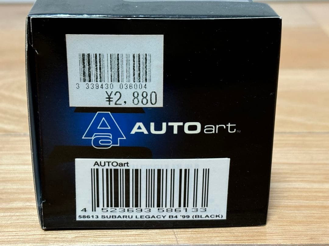 オートアート 1/43 レガシィB4 '99 ブラック ダイキャスト製 完成品