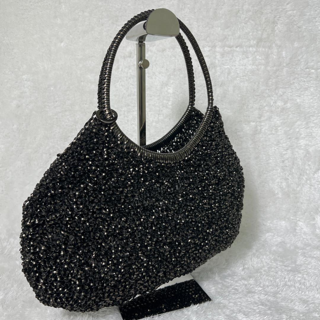 《希少》アンテプリマ ワイヤーバッグ メタリックブラック