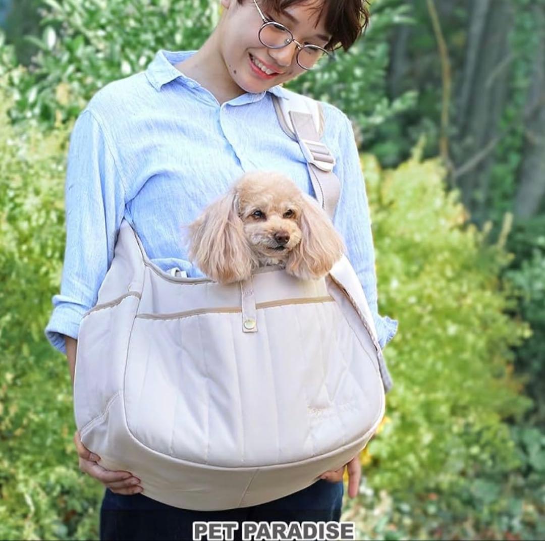 ペットパラダイス 犬用 キャリーバッグ スリング ベージュ 小型犬
