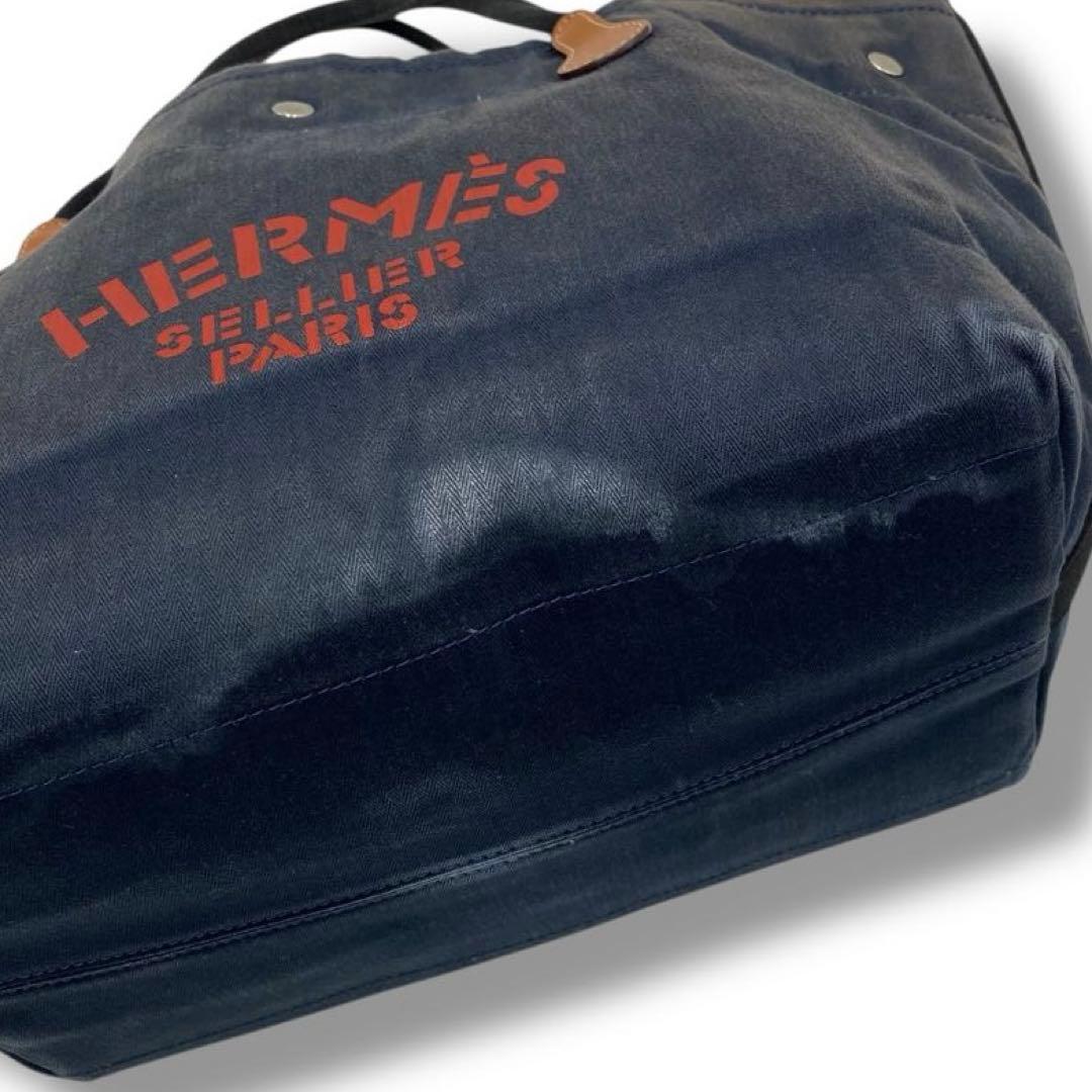 良品 HERMES エルメス ロゴ キャバリエ 2WAY バッグ Vintage