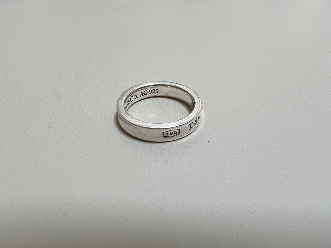 ティファニー 1837 ナロー リング シルバー925 約9号 保存袋付き