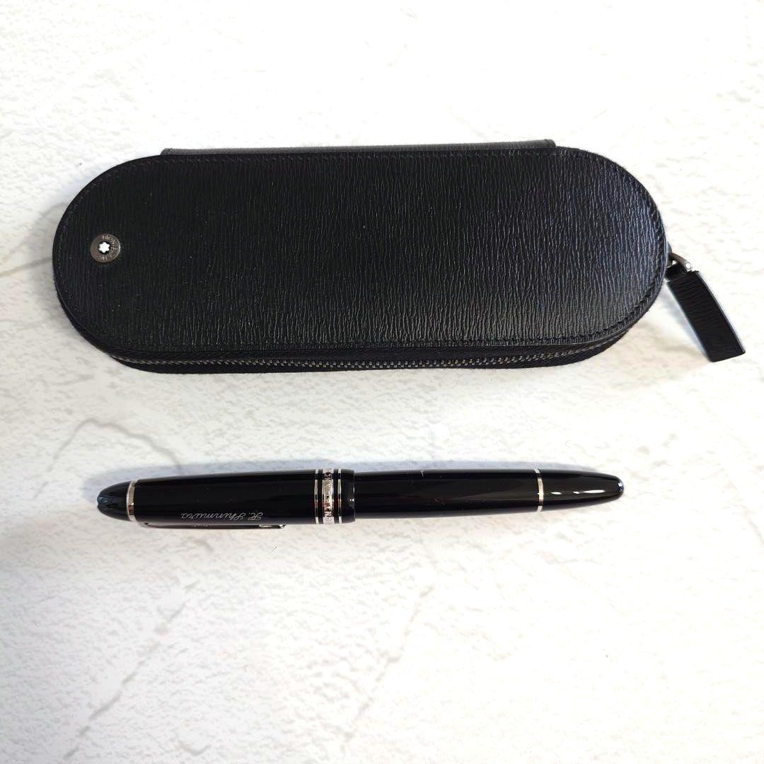 美品 モンブラン マイスターシュテュックプラチナコーティング ル・グラン万年筆