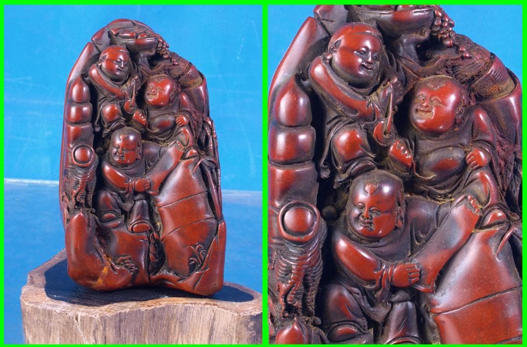 民間仕入れ品　唐物　中国清時代　仏像置物※激安骨董品G1235A12-2