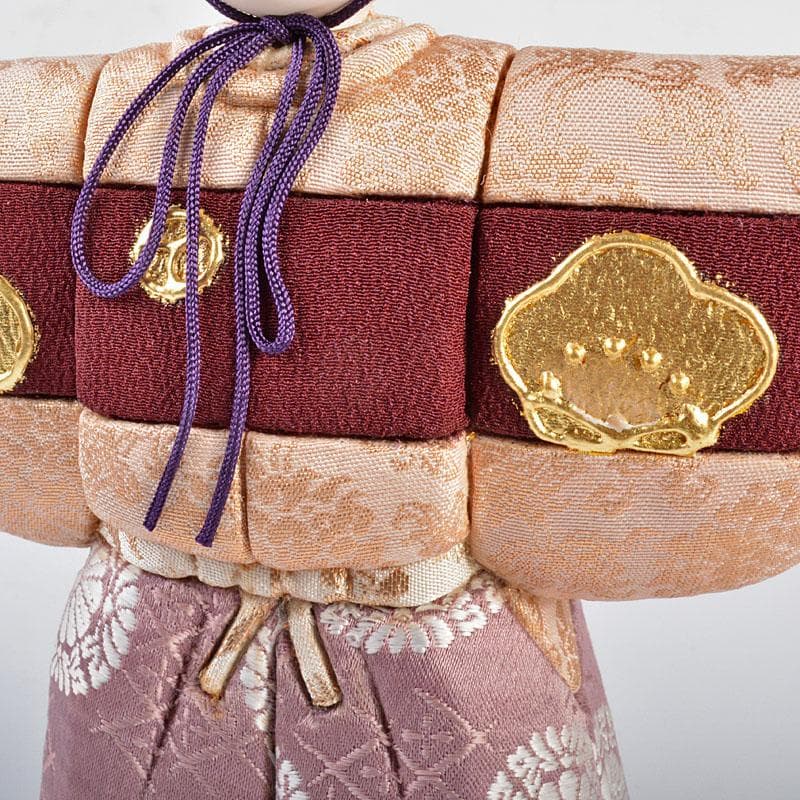 伝統工芸　真多呂作　木目込み人形　古今人形　雛人形　立雛　共箱　M　R4379B