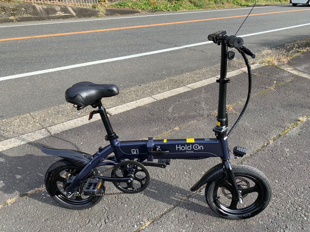 【動作確認済】送料無料 Hold Onディスク折りたたみ電動アシスト自転車 Q1