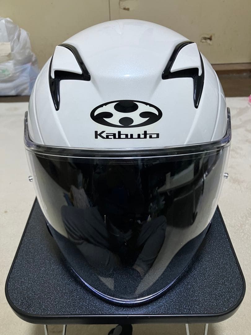 OGK KABUTO EXCEED パールホワイト Ｌ