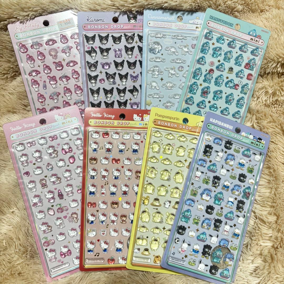 正規品❗️ サンリオ　ボンボンドロップシールミニ　miniコンプリートセット