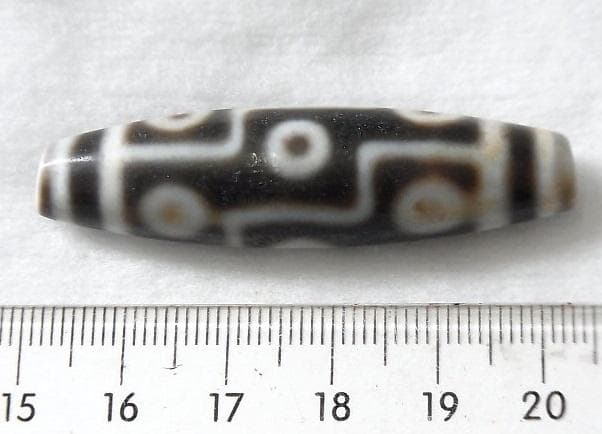 ★G3004★ 魔方陣　九眼 天珠　DZI　ジービーズ　腐食瑪瑙