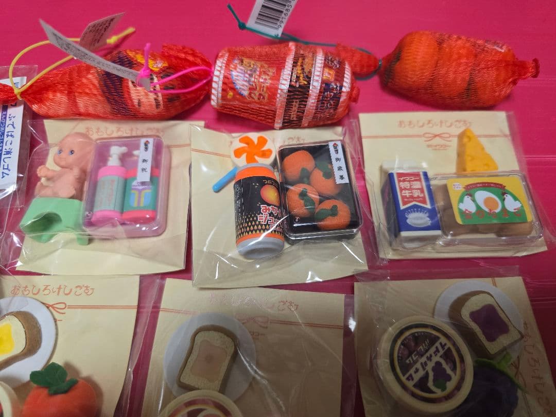 おもしろ消しゴム　イワコー　女子文具博　限定　セット　食べ物 ノベルティ 筆箱