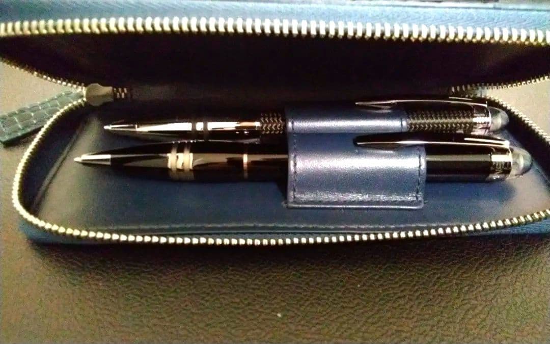 モンブラン　スターウォーカーボールペン２本&ペンポーチセット【新品】