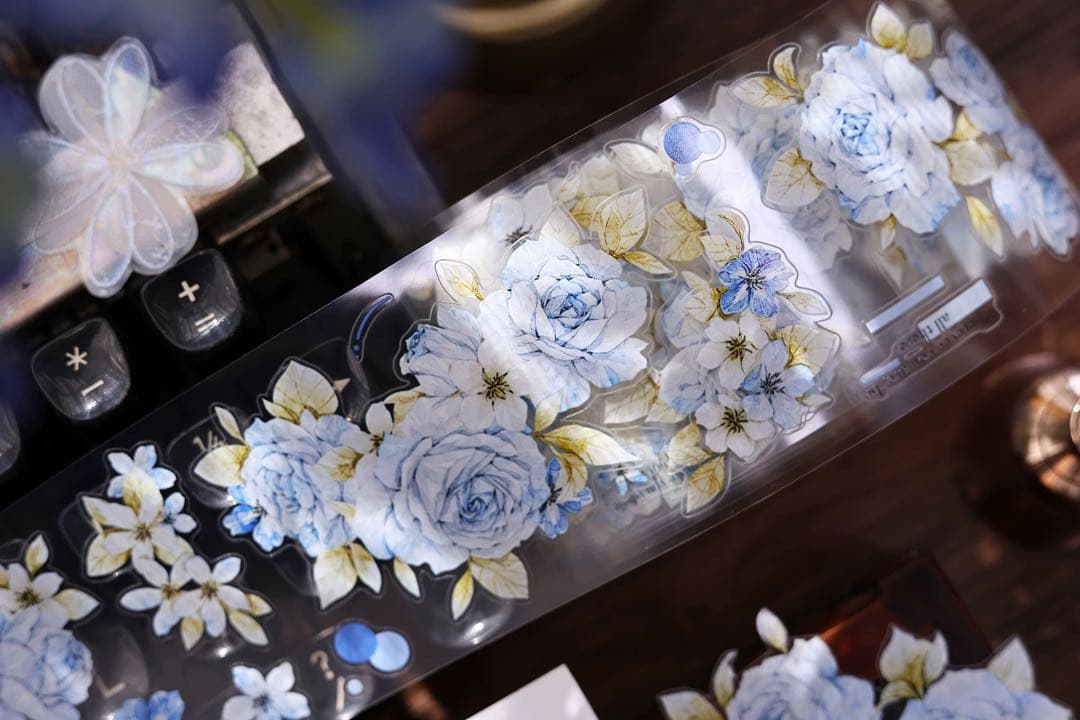 ⭐️SALE⭐️小白家文創《涧石蓝》海外マスキングテープ マステ 【2742】