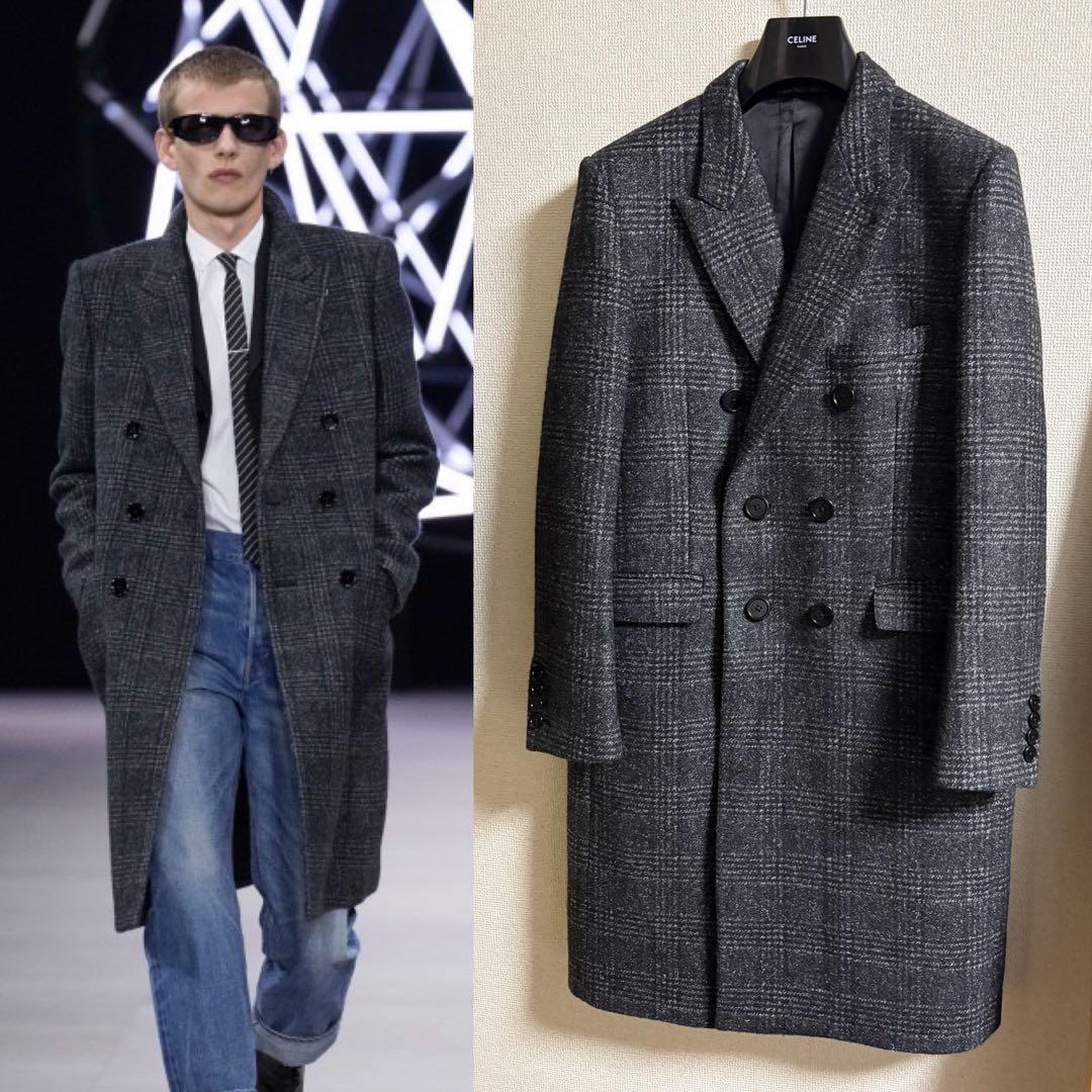 celine 19aw ダブルロングコート 定価６５万 セリーヌ　エディスリマン