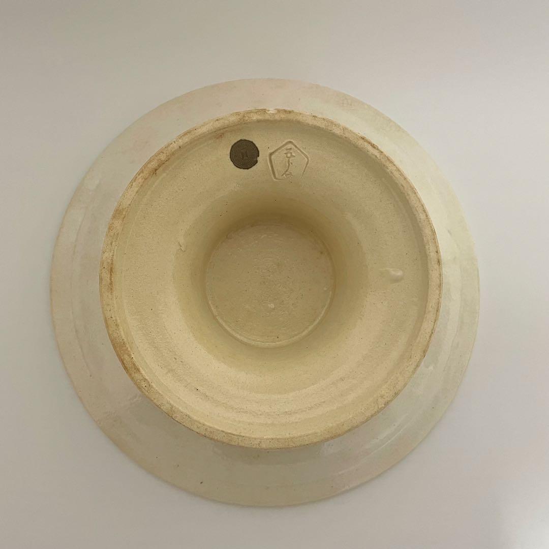 鉄絵 魚文 高坏皿 コンポート皿 中国美術 古玩 磁州窯 スンコロク スコタイ