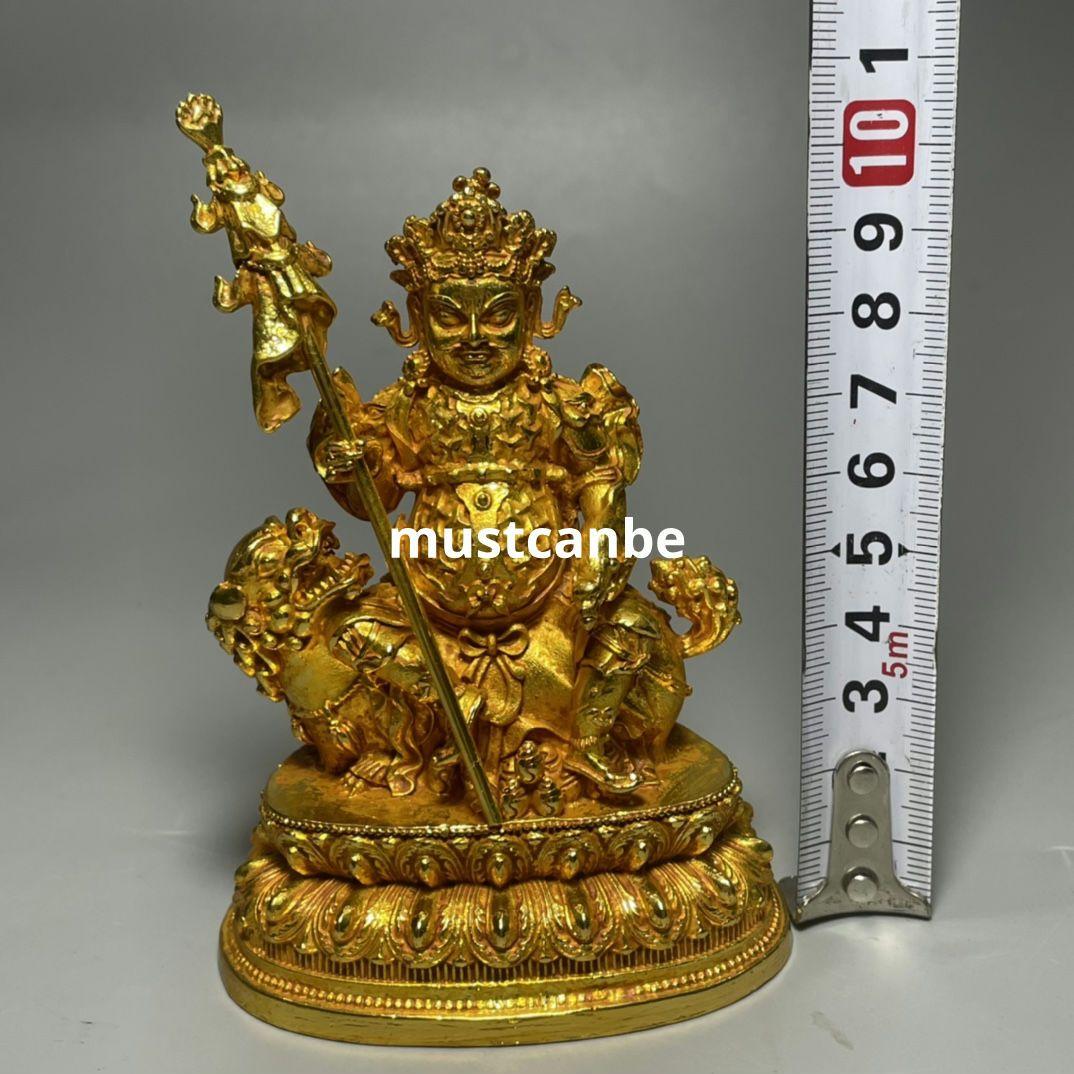 仏教美術 仏像 坐蓮多聞天神像 鎮宅辟邪 開運風水 招財 置物 工芸品 装飾品