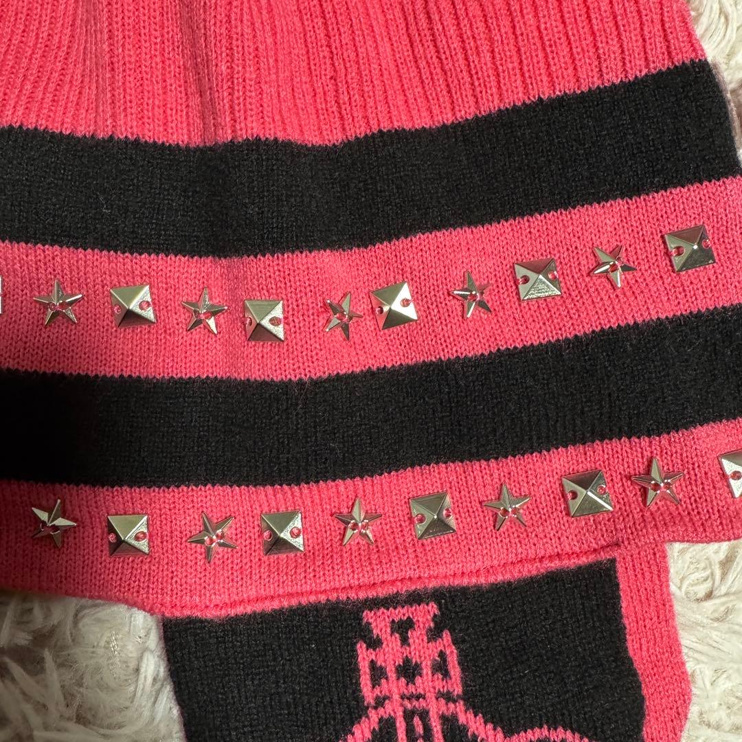 Palace×viviennewestwood スタッズ付き ニット帽