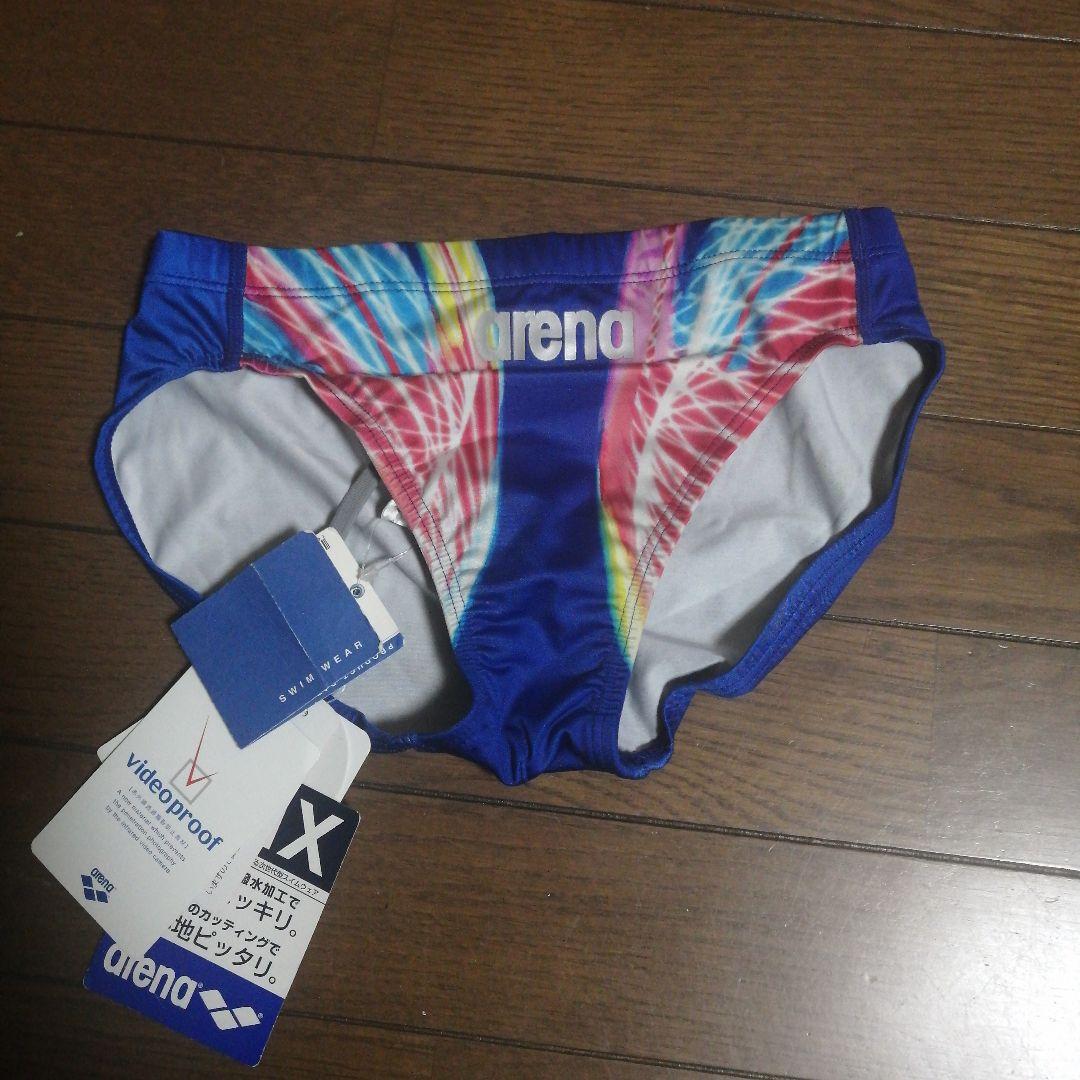 arena 初期nux 競泳水着 Lサイズ 青/マルチカラー　競パン