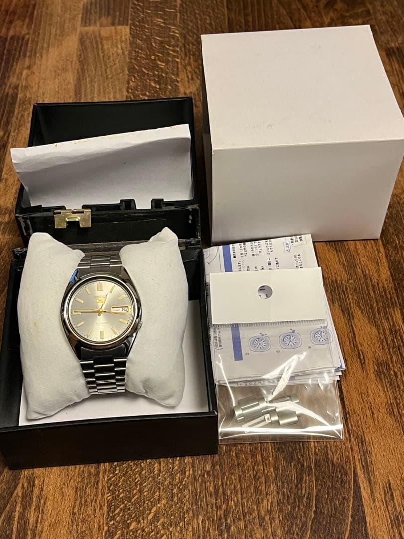 【未使用級】SEIKO セイコー セイコー5 SNXS75K1 自動巻 裏スケ