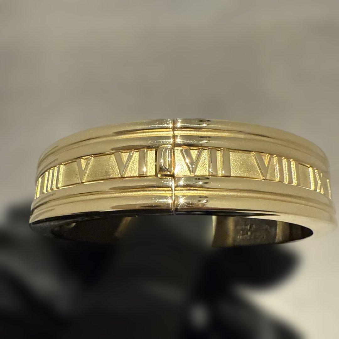 【廃盤レア・極美品】ティファニー 金無垢 YG アトラス ブレスレット幻級