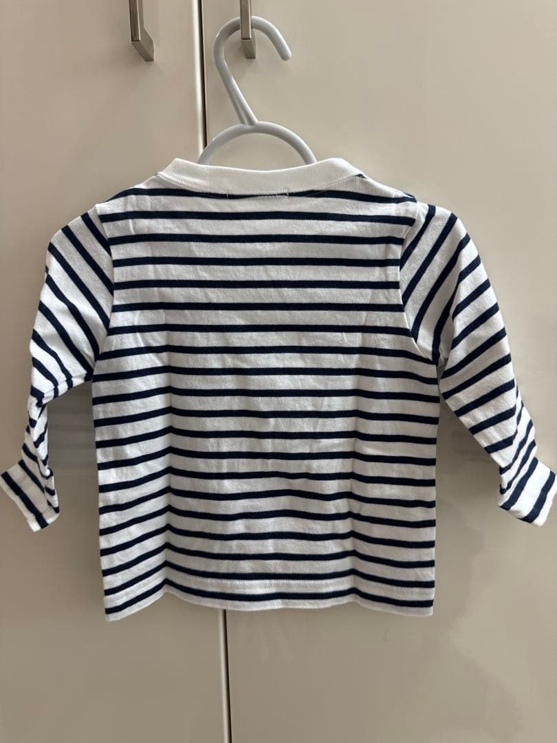 familiar ストライプ柄長袖Tシャツ