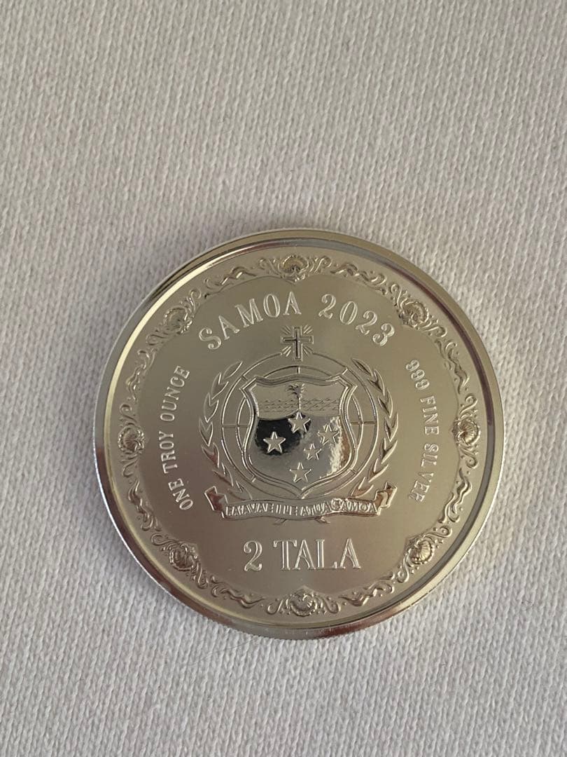 サモア 2023年 2タラ 銀貨 1oz 純銀 .999 人魚（母と娘）未使用