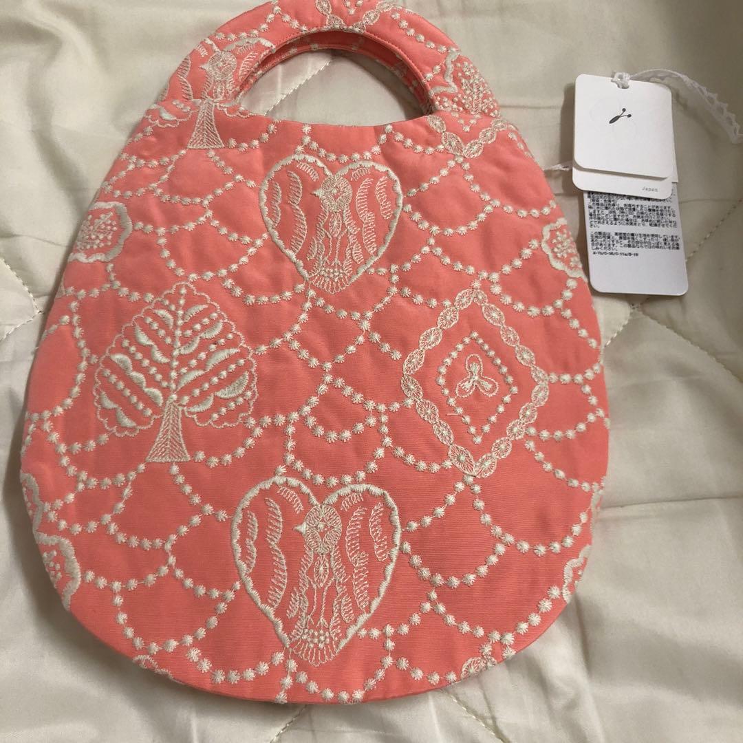 ミナペルホネン　フォレストカード　ウズラバッグ　ピンク