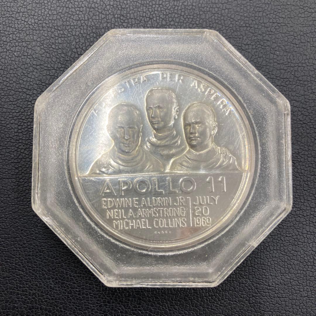 Apollo 11 記念メダル 999 LOMBARD製 ケース付 アポロ11号