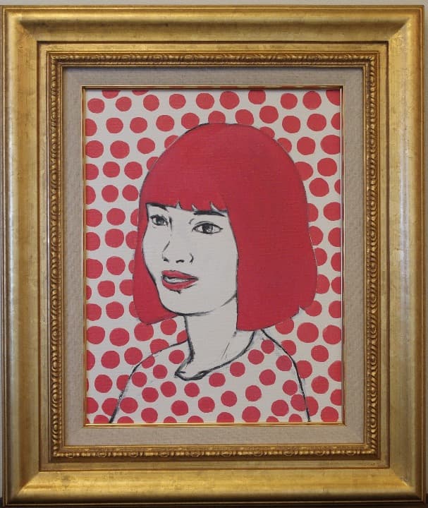 【内山田画廊】くやまやおい　自画像　ポップカルチャーアート