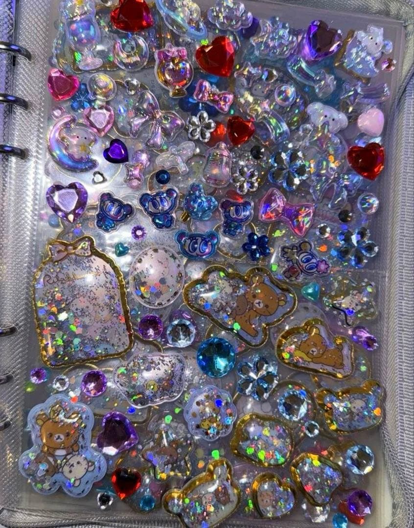 正規品のみ‪‪❤︎‬A5キラキラデカシール帳完成品‪‪❤︎‬