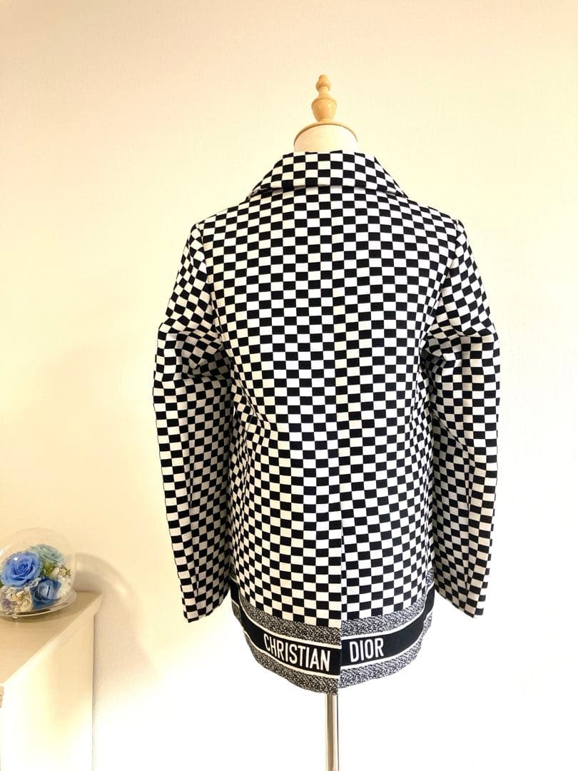 Christian Dior チェック柄ジャケット　ショートコート　runway