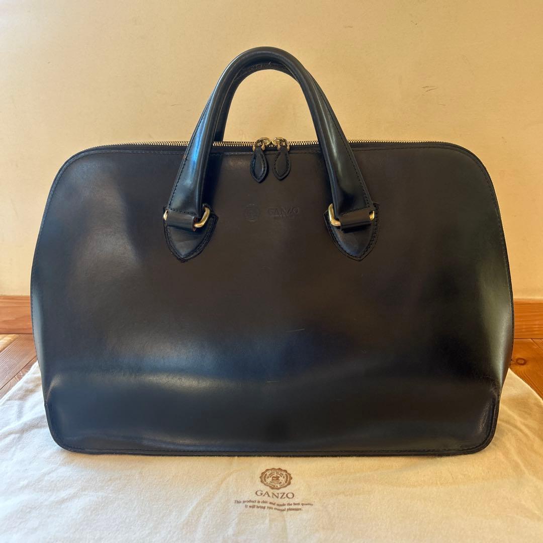 美品！GANZO レザー ビジネスバッグ/ブラック