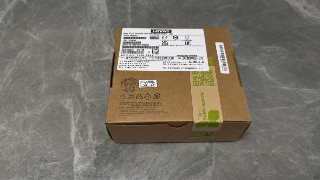 新品　Lenovo USB-C Dual Display Travel Dock