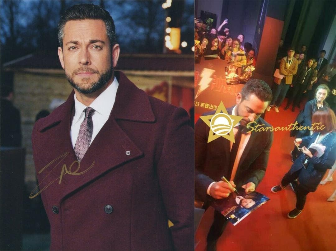 直筆サイン入り写真 ザッカリー・リーヴァイシャザム!/フレームなし/SA鑑定済