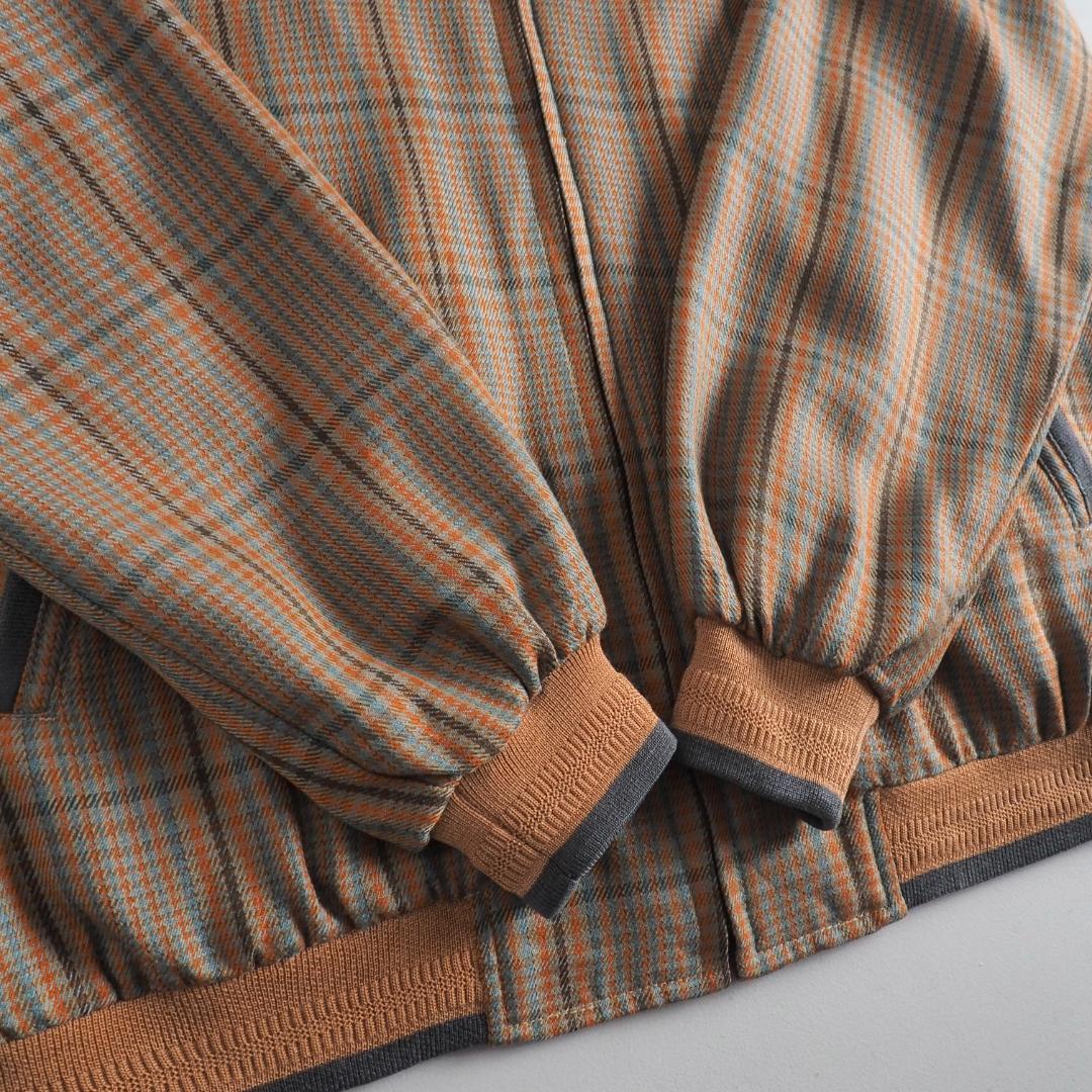 ラコステ　ブルゾン　スイングトップ　チェック柄　ワニ刺繡　美品