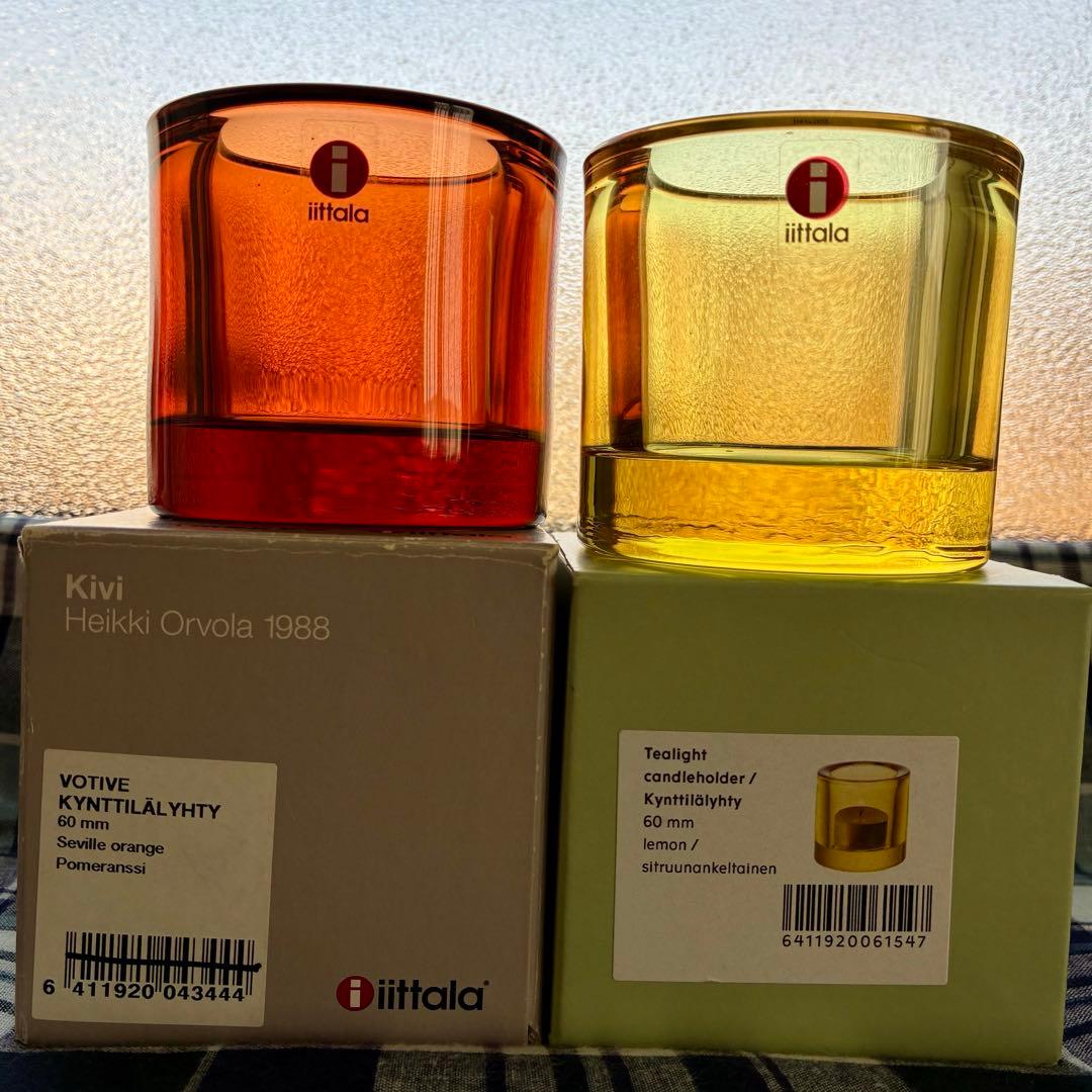  × marimekko キャンドルホルダー kivi 2個　キビ