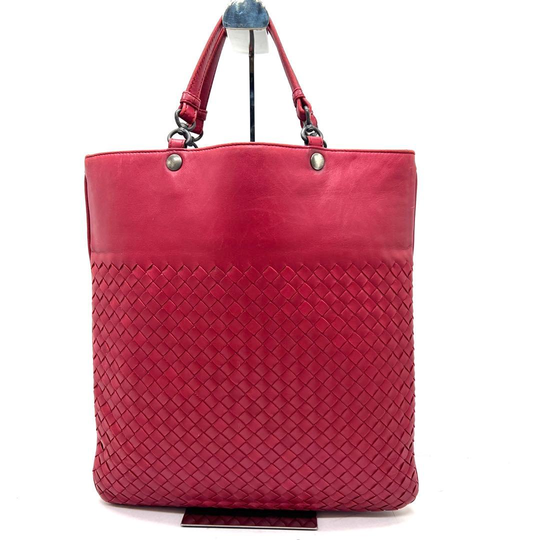 【美品】ボッテガヴェネタ トートバッグ イントレチャート A4収納可