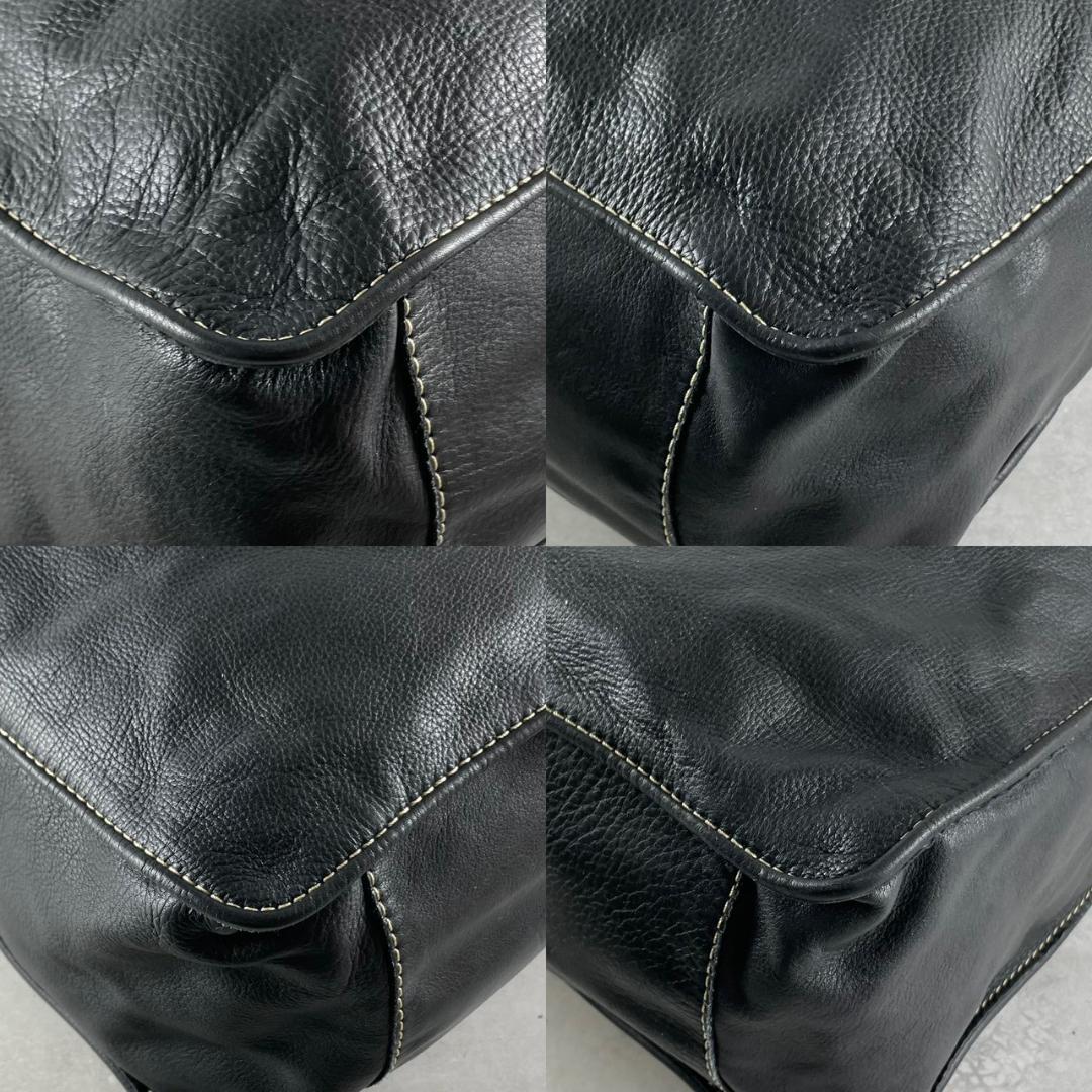 希少00s　アーカイブ　イッセイミヤケ FETE　ビックハンドバック　レザー　黒