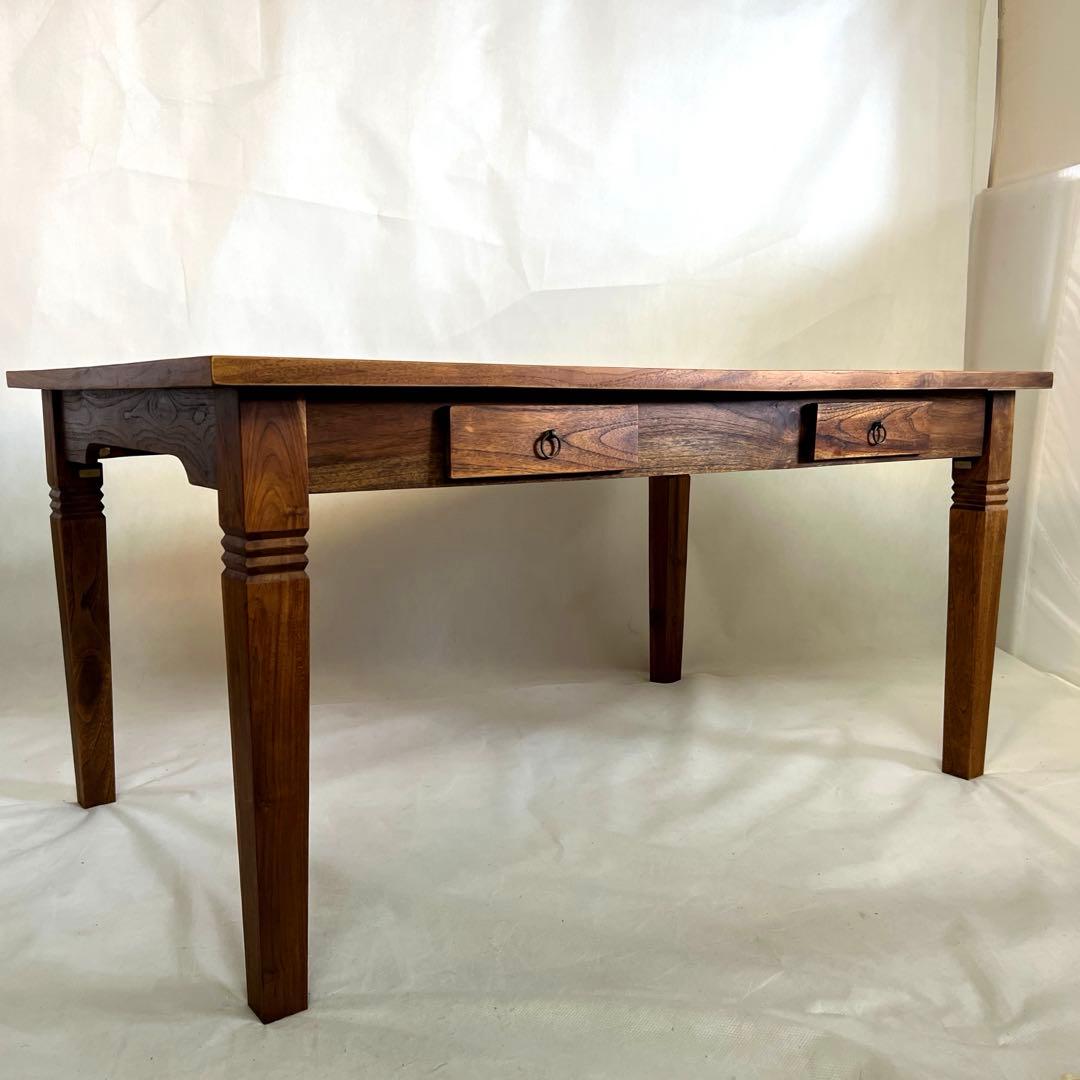 無垢材ダイニングテーブル・4引出し・140×90cm
