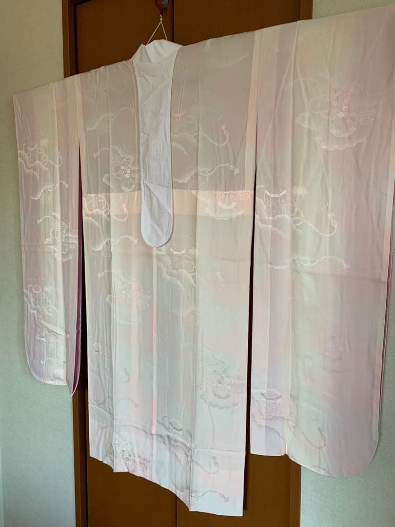 未使用振袖○襦袢 帯付3点セット 京きもの友禅 真紅 極上 刺繍半襟