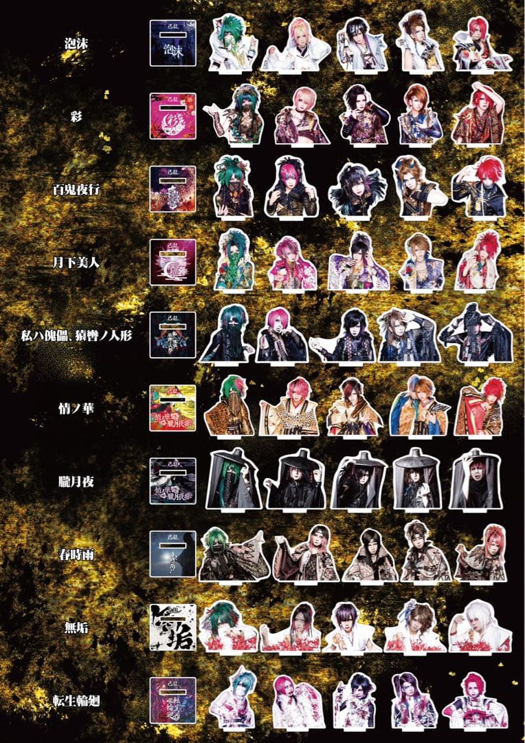 己龍　歴代衣装胸像アクスタ　黒崎眞弥　全種セット