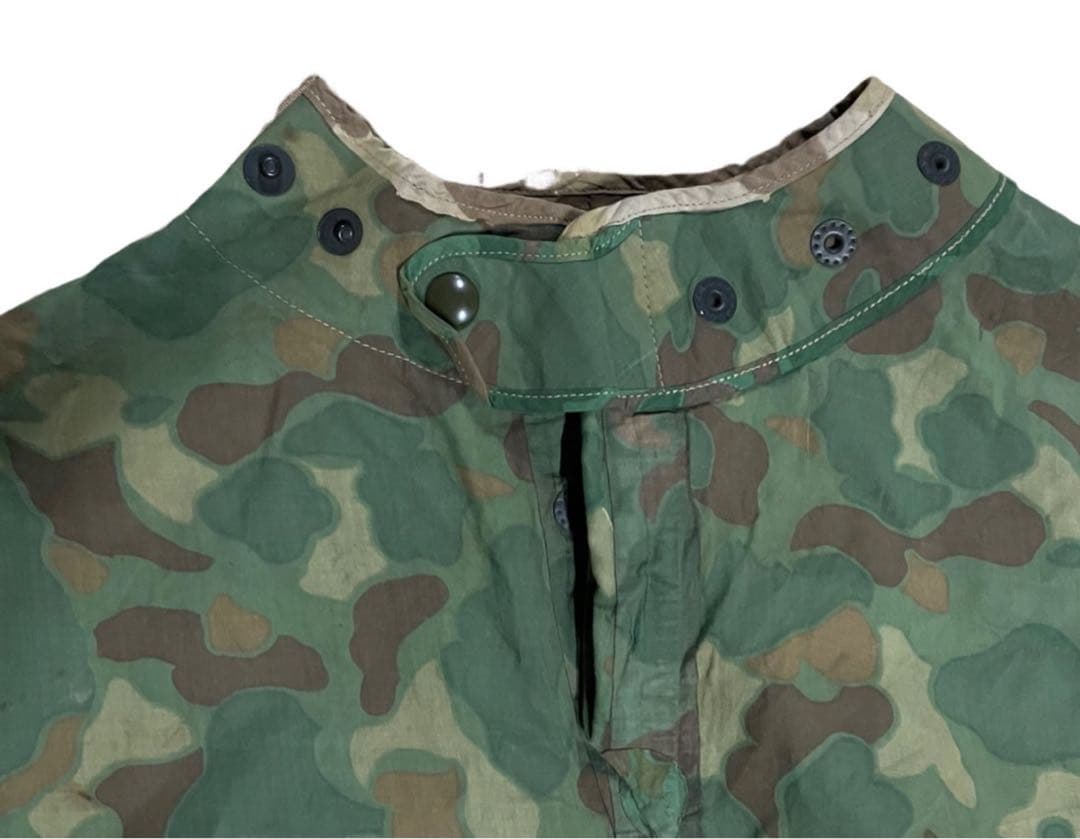 米海兵隊ダッグハンターリバーシブル迷彩ポンチョテント1948年WWII戦争希少品