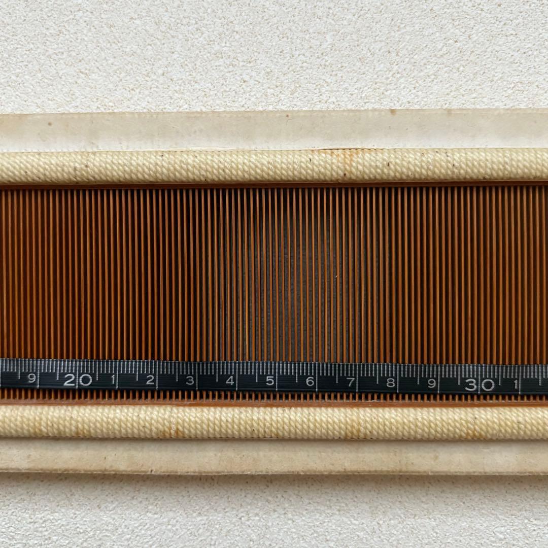 【貴重】①竹筬　東京手織機　筬　25羽　機織り　手織り　織器具