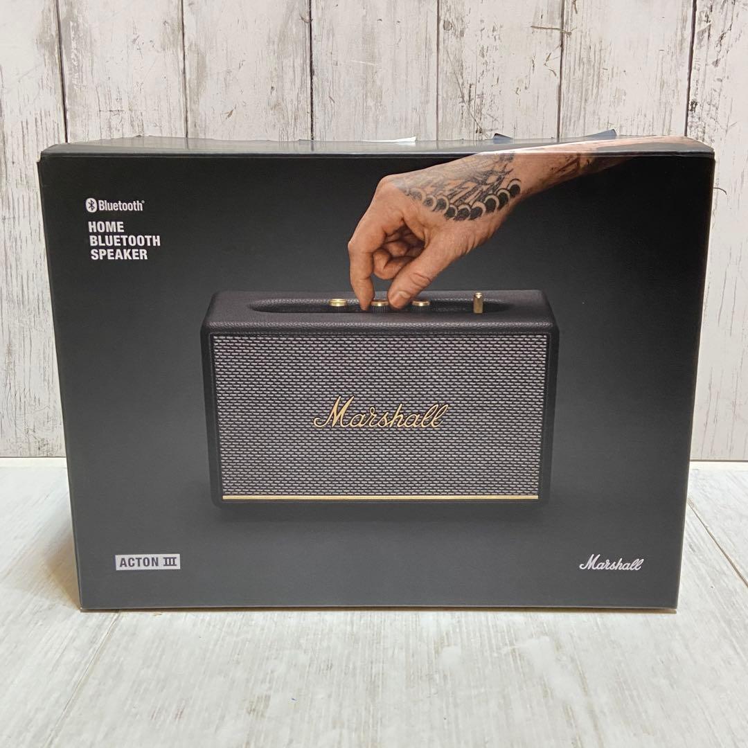 美品⭐️マーシャル Acton III ブラック ワイヤレススピーカー