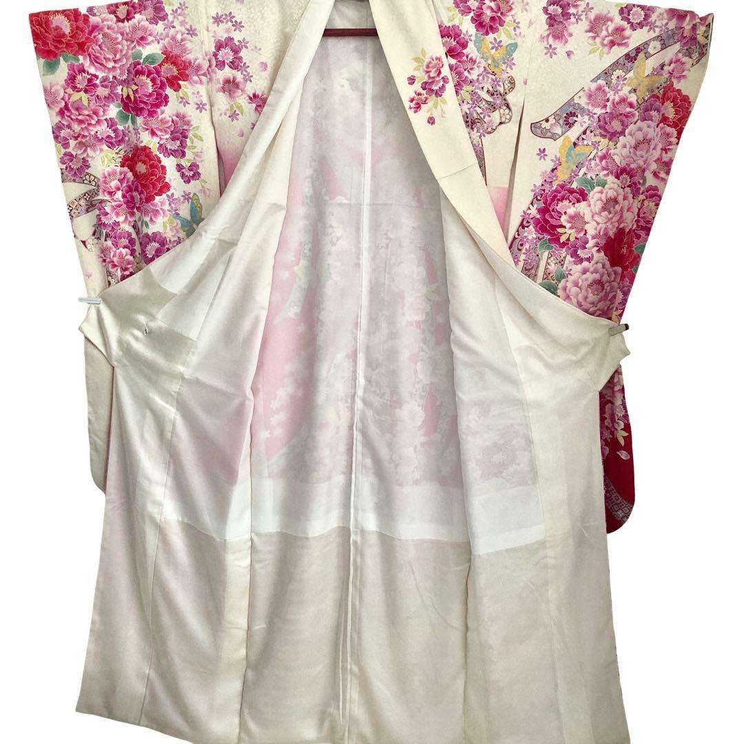 白 赤 ピンク 振袖4点セット‼️お振袖セット‼️TM NO121 フルセット