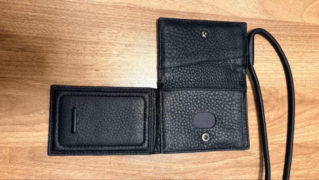 【美品】objcts.io レザーストラップ一体型ウォレット&カードケース