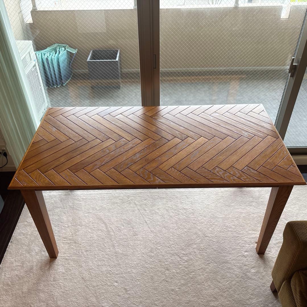 ばじ　アクメファニチャー ダイニングテーブル　ヘリンボーン　ACME