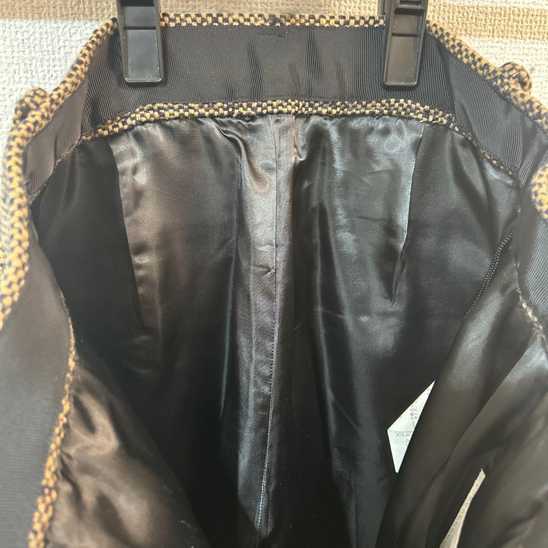 sacai ベージュ系ツイード ガウチョパンツ