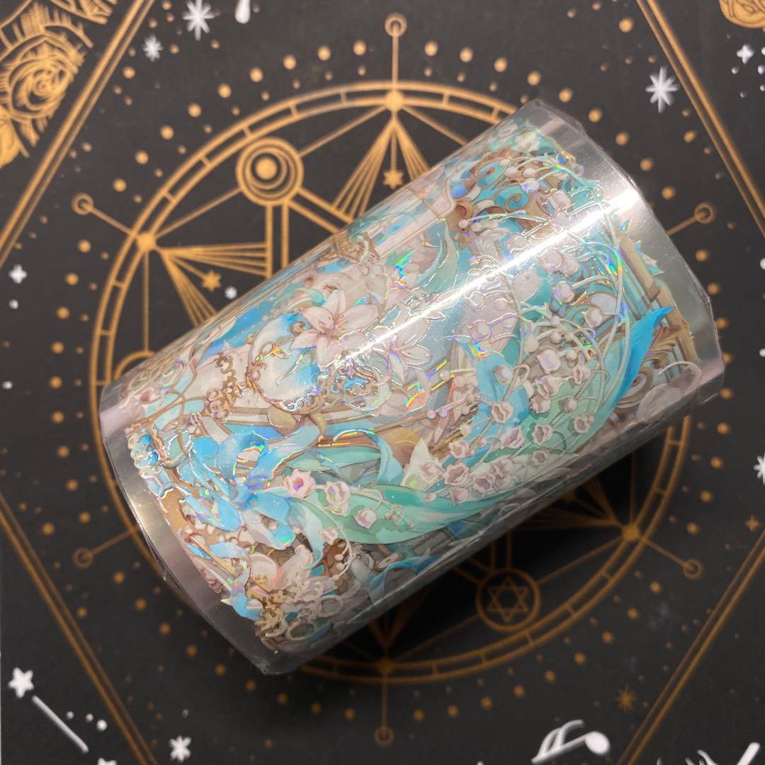 【E】海外　10m巻　貝殻光マスキングテープ　人物系/動物装飾系