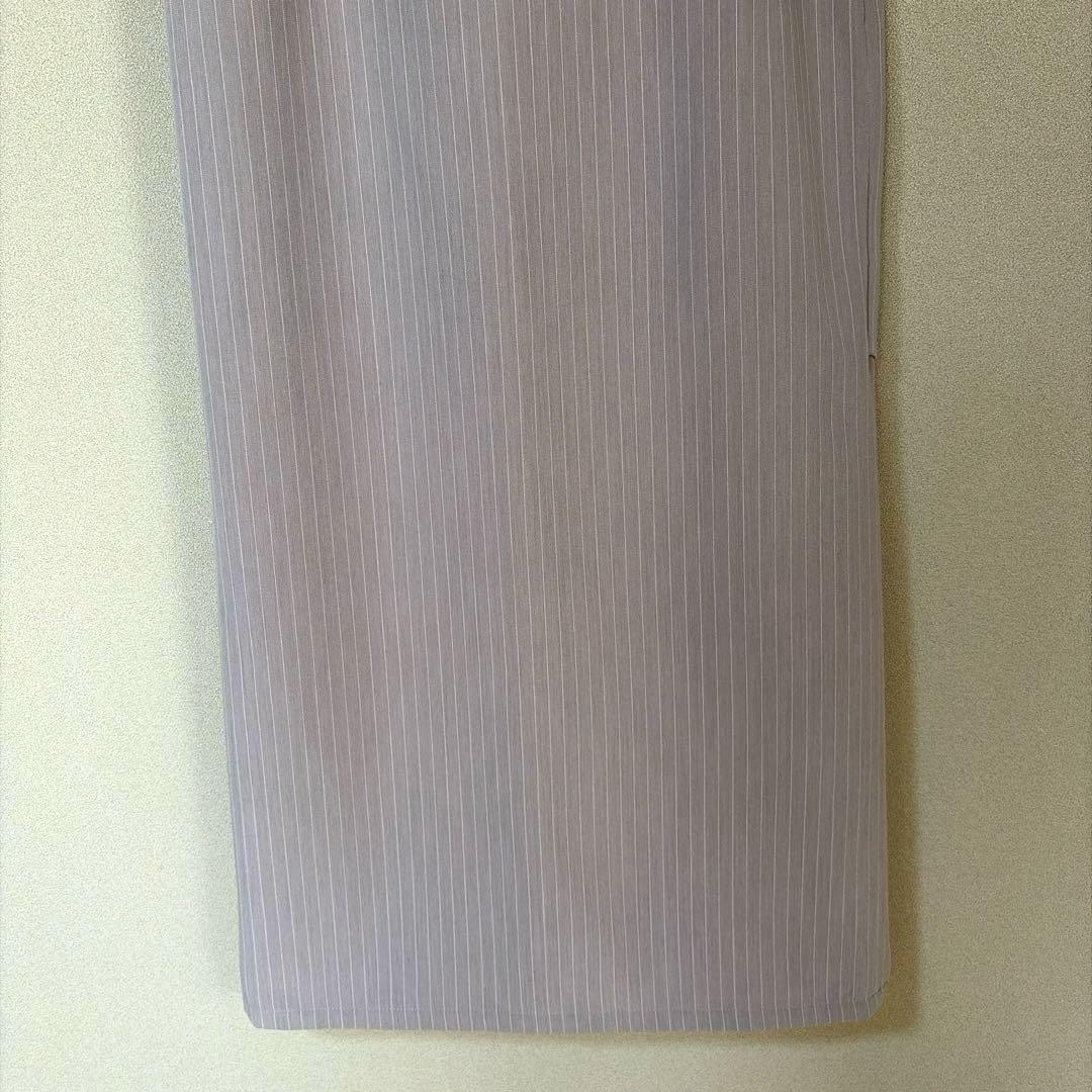 ANDRESD ピンストライプペプラムセットアップドレス ベージュ Mサイズ