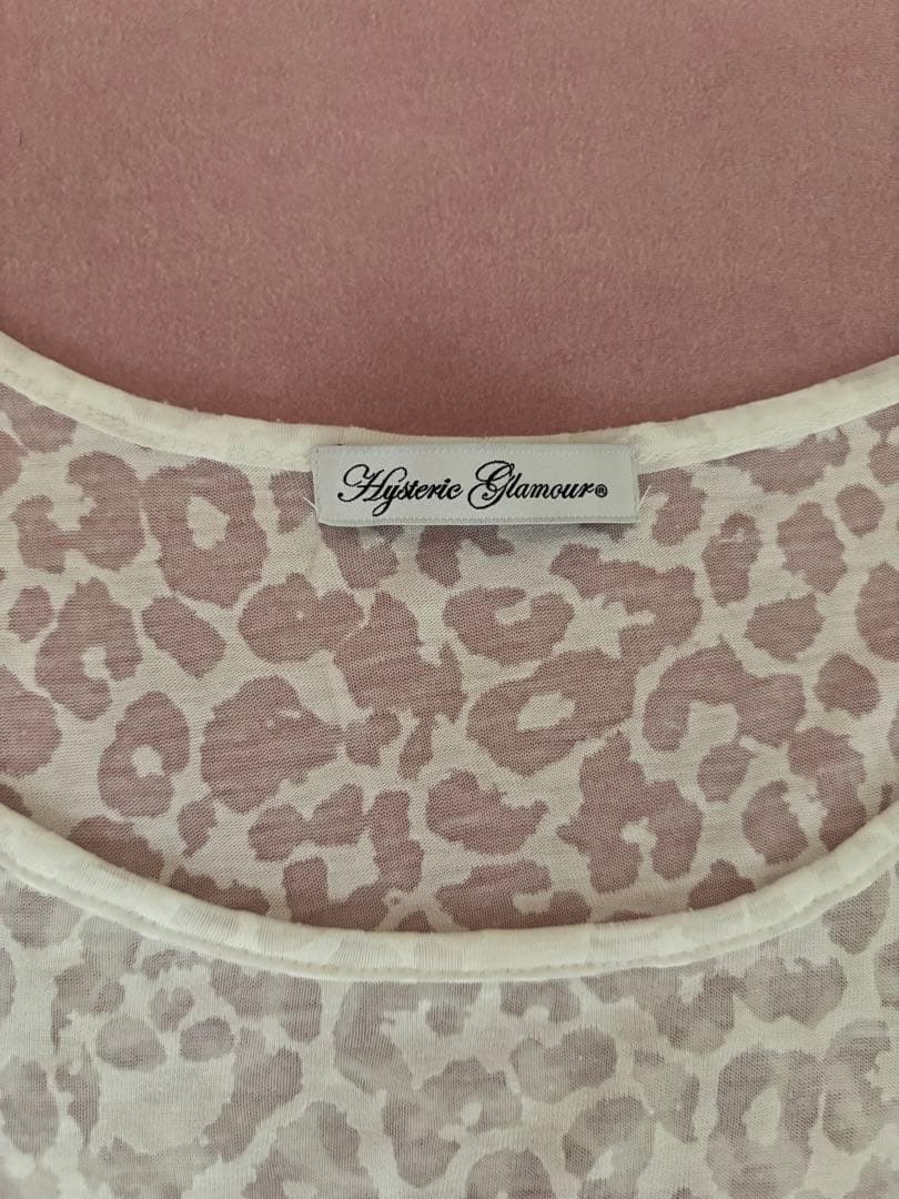 ヒステリックグラマー ロゴタンクトップ 豹柄 スカル